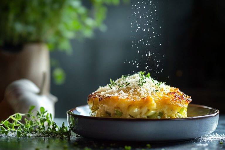 Célèbre gratin de poireaux : un délice crémeux au parmesan