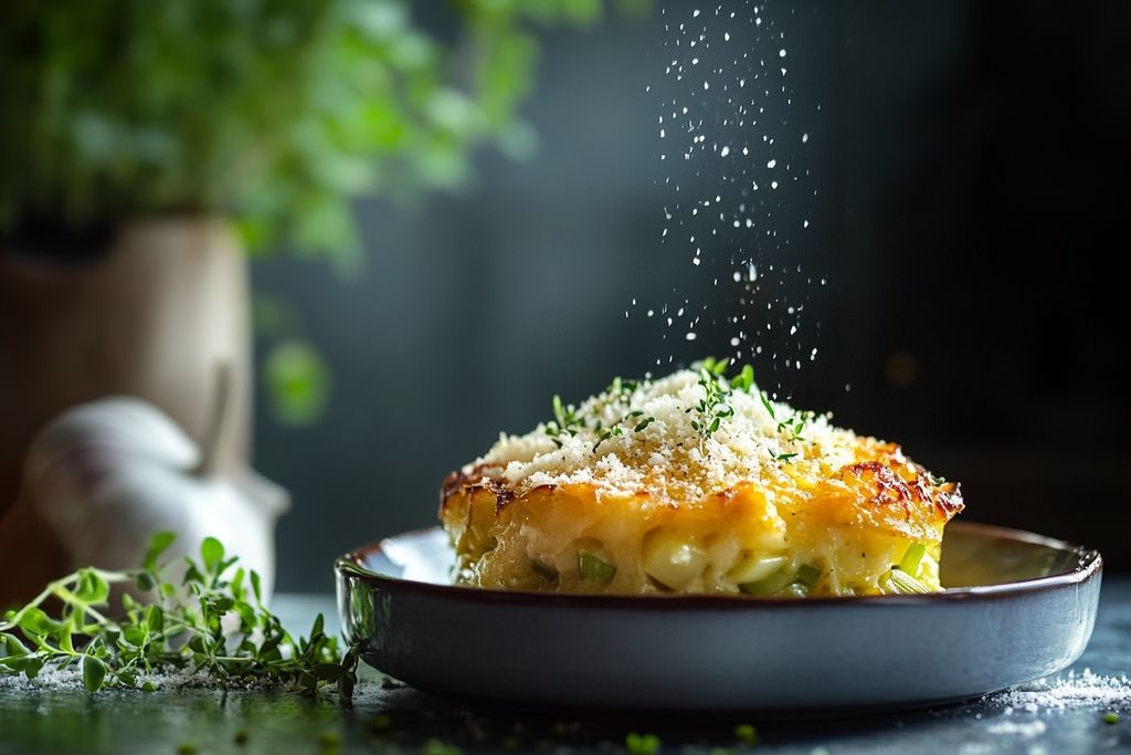 Célèbre gratin de poireaux : un délice crémeux au parmesan