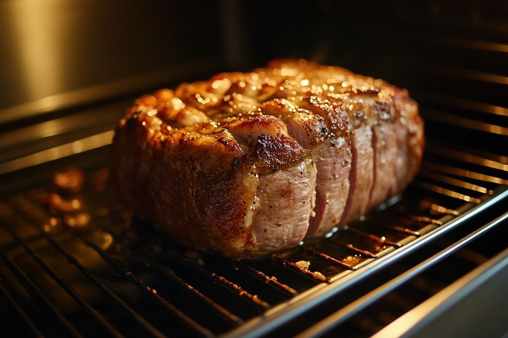 Combien de minutes exactement faut il pour cuire un rôti de porc de 800 g pour une viande moelleuse à souhait