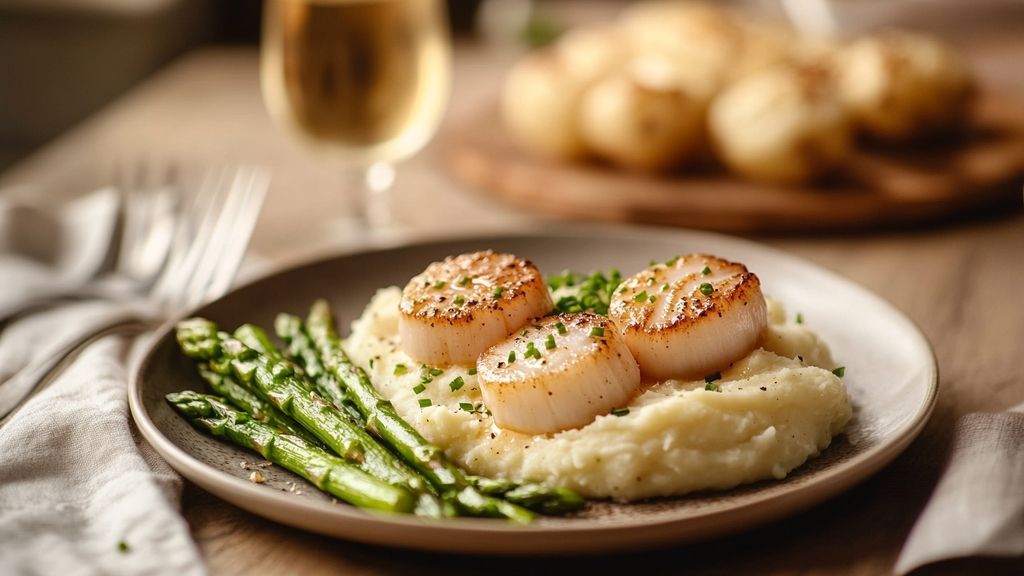 Réussir votre dîner avec les coquilles Saint Jacques à la Bretonne