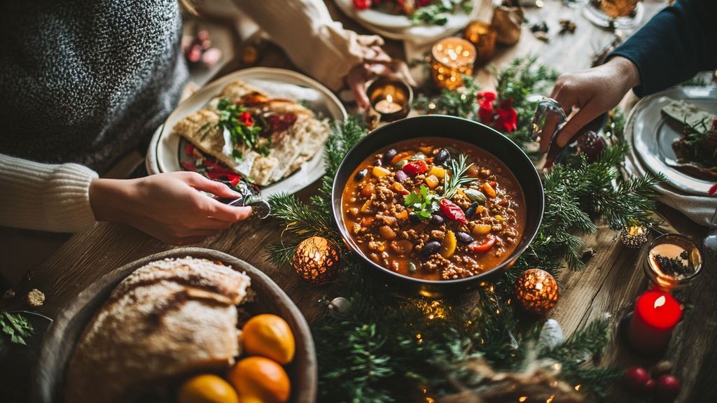 Servir et présenter le chili sans viande pour éblouir vos invités
